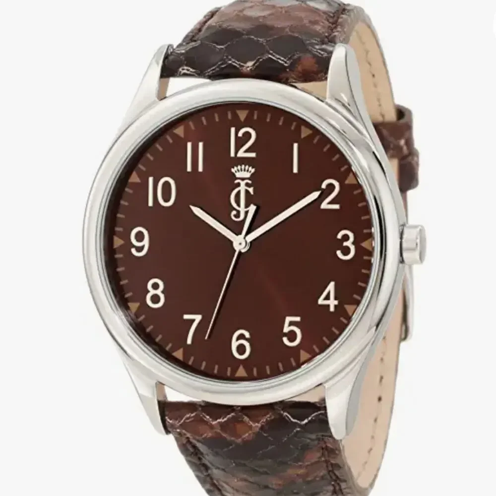 Juicy Couture Darby Women's Watch Brown Python Embossed Leather - New w/ Box